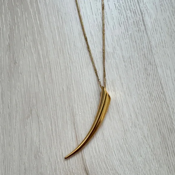 Michael Kors Long Horn Pendant Necklace - Picture 3 of 5